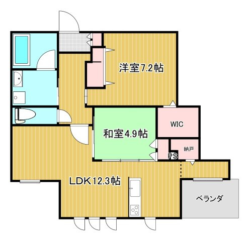 Ever Green 鶴瀬の間取り