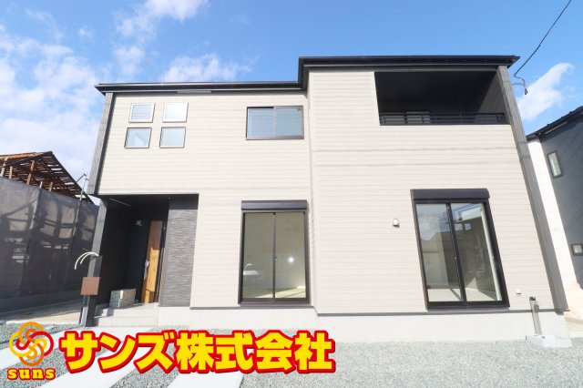 郡山市横塚5丁目　　１号棟　　　芳賀小学校、郡山第４中学区の外観|南西側から見た外観