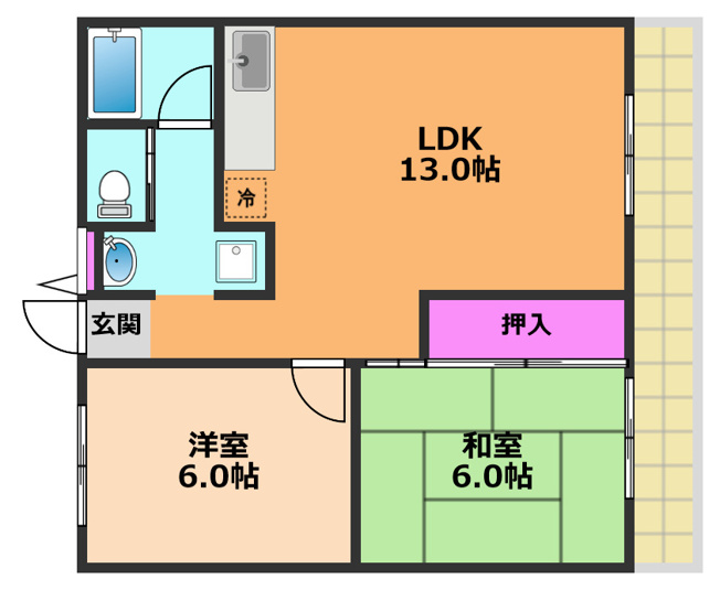 【間取り】 | 長谷川マンション
