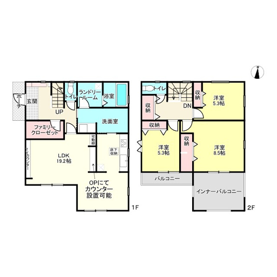 【間取り】 | 姫路市勝原区山戸3期/全３棟