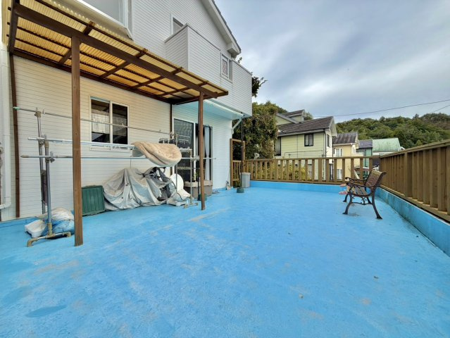 日立市南高野町中古物件のバルコニー