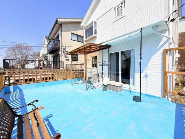 日立市南高野町中古物件のバルコニー