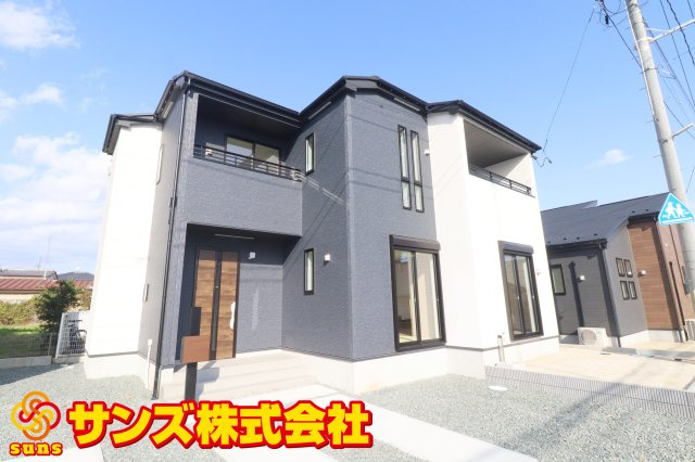 郡山市横塚5丁目　　２号棟　　　芳賀小学校、郡山第４中学区の外観|南西側から見た外観