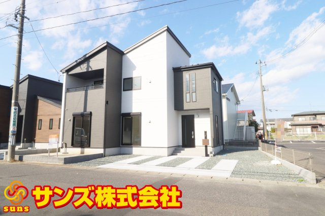 郡山市横塚5丁目　　４号棟　　　芳賀小学校、郡山第４中学区の外観パース|南側から見た外観パース