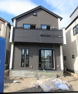 【外観】 | 府中市四谷４丁目　全５棟　4号棟　仲介手数料無料 | 建築前現地