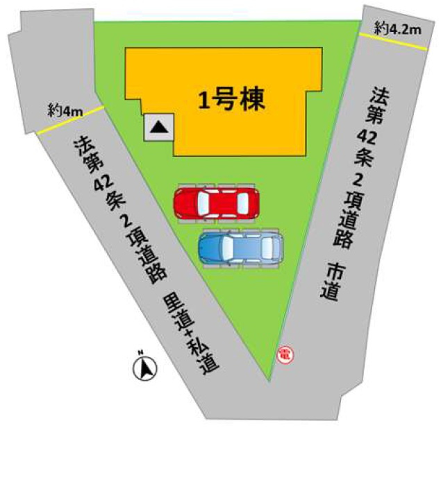 よかタウン／東区花立６丁目３期／１号棟の区画図