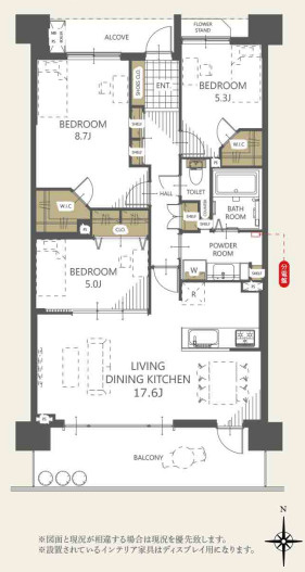 レクセルプラッツァ谷塚の間取り