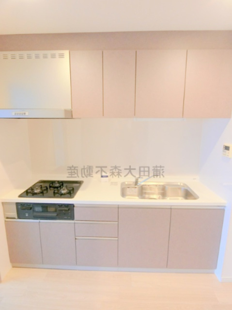 KDXレジデンス東雪谷のキッチン|３口ガスグリル付システムキッチン