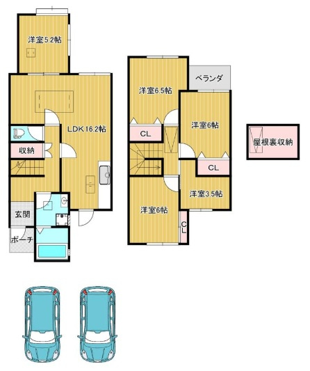 神戸市西区春日台8丁目の間取り