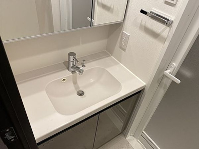 【洗面所】 | ルネサンスコート秋葉原 | ゆったりとスペースのある洗面所