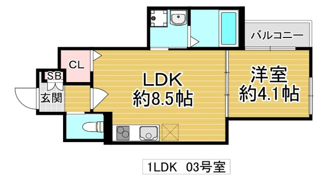 ルミエール放出の間取り
