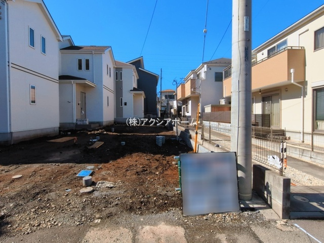 入間市小谷田1丁目・全3棟　新築一戸建　A号棟の前面道路含む現地写真|2025年12月15日撮影