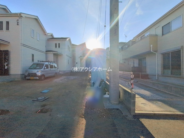 入間市小谷田1丁目・全3棟　新築一戸建　A号棟の前面道路含む現地写真|2025年12月15日撮影