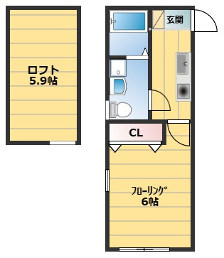 【間取り】 | ロフト付きのお部屋です！