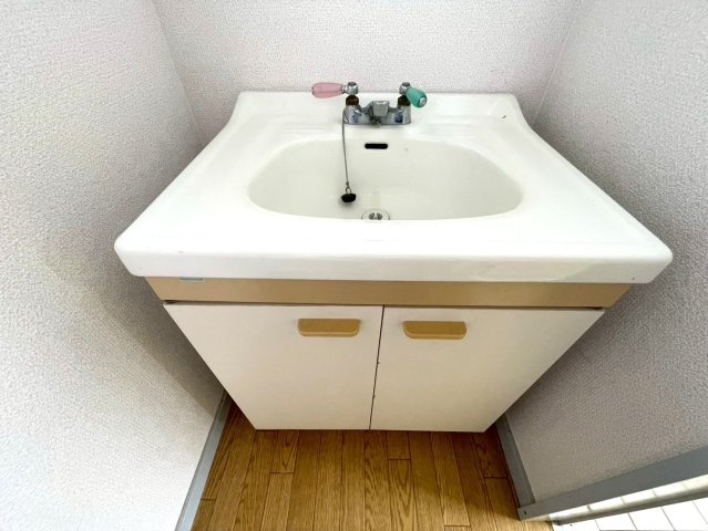 鹿嶋物件の独立洗面台