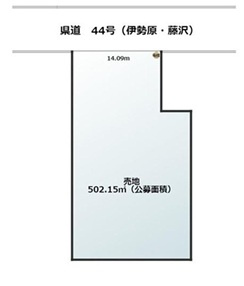 平塚市四之宮3丁目　売地の土地図