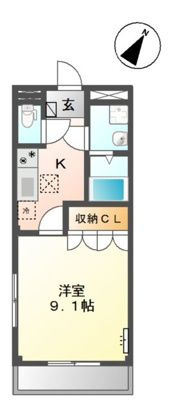 サンハイツ池浦Ｄ　　　刈谷市近郊の賃貸はクラスホーム刈谷店の間取り