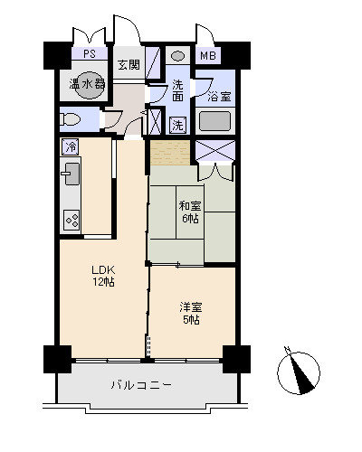 ライオンズマンション片瀬白田の間取り