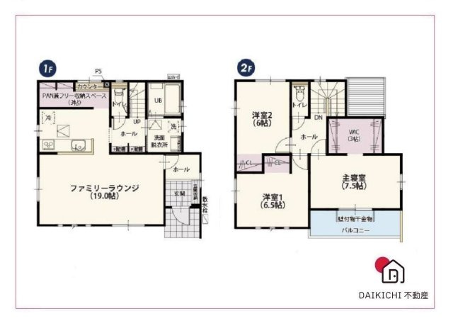 【間取り】 | 本庄市児玉町児玉南第9期　クライン　新築戸建　全1棟　1号棟