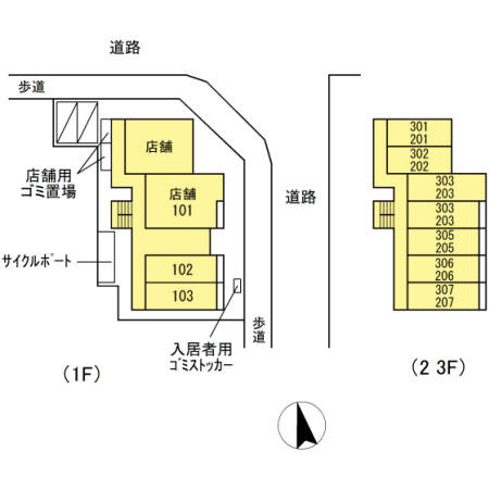ズオン・ゼロの区画図