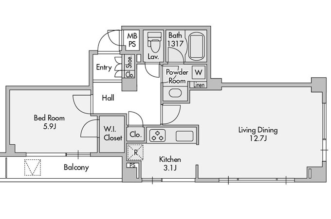 プライムアーバン赤坂の間取り|間取り