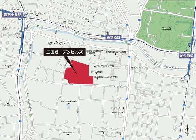 三田ガーデンヒルズ　イーストヒルの地図