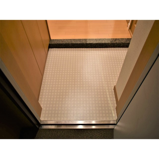 白金台アパートメントの玄関