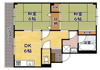 【間取り】 | メイプルヒルズマンション