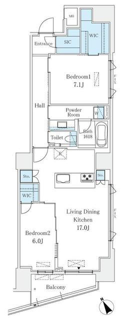 Ｌｅ　ＵｎＤｅｕｘ南青山の間取り