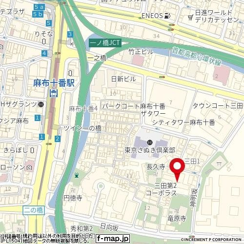 三田第二コーポラスの地図