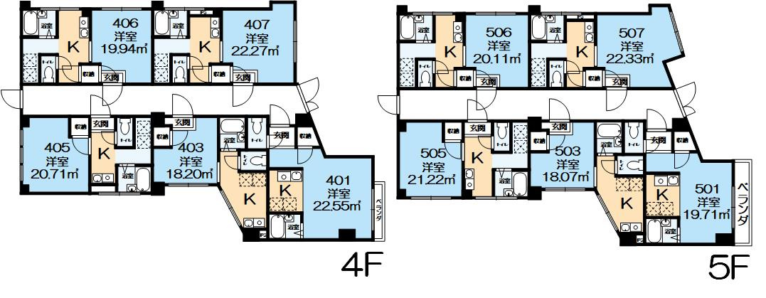 シャトー篠原台の間取り