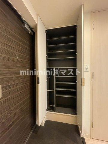 プレサンス心斎橋ソレイユの玄関