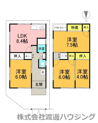 南楠の里町一戸建の間取り