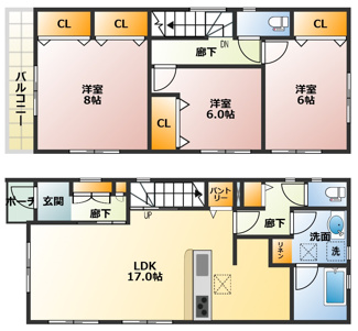 【間取り】 | 東大和市芋窪1丁目