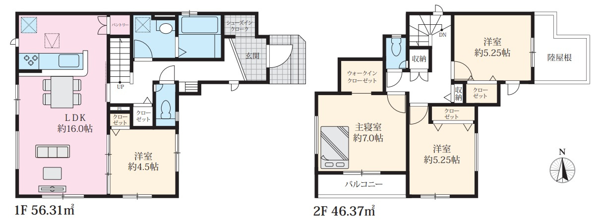 明石市二見町東二見の間取り