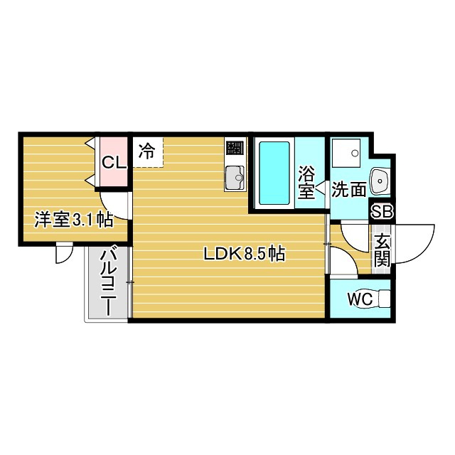 アヴェニール蛍池南町の間取り