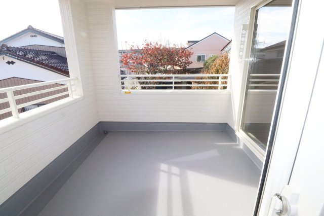 郡山市富久山町福原字三斗蒔田　　　2号棟　　　行健小学校、行健中学区　のバルコニー