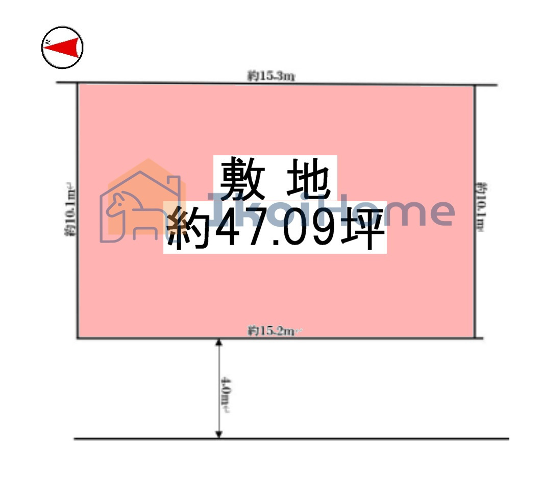 明石市魚住町錦が丘1丁目　土地の土地図|●年中無休：当日予約可●敷地面積ゆったり約47坪！間口もゆったり約15ｍ！