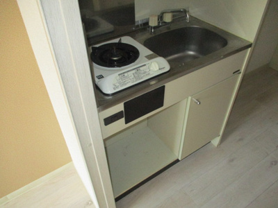【キッチン】 | ボアミリッチ1 | 1口ガスコンロ設置済みです