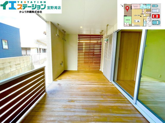 長田３丁目戸建てのバルコニー