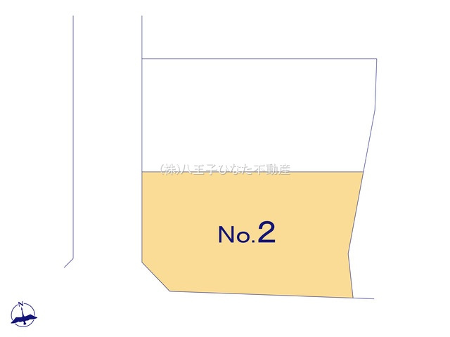 『八王子市新築戸建て』八王子市上柚木1689-5【仲介手数料無料】　２期の区画図|～仲介手数料無料☆八王子ひなた不動産～　八王子市上柚木　新築戸建て