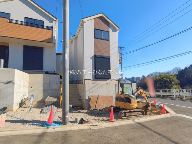 祝：成約済み　八王子市　上柚木　新築戸建て　２期の前面道路含む現地写真|～仲介手数料無料☆八王子ひなた不動産～　八王子市上柚木　新築戸建て