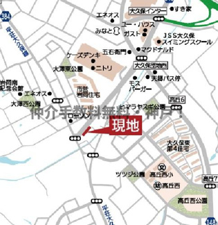 【地図】 | 西区大沢1　新築3号棟　仲介手数料無料！