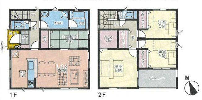 【間取り】 | 姫路市四郷町山脇　中古戸建 | 3LDK＋フリースペース＋WICです。
