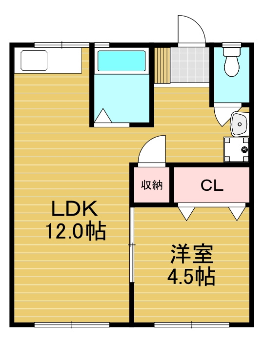 川端マンションの間取り