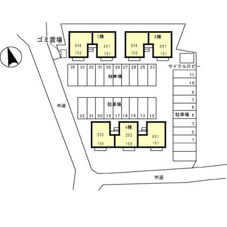 プリムローズ　Cの区画図
