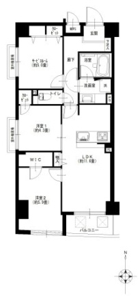 ランドステージ練馬の間取り|2LDK+S
