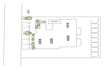 【駐車場】 | シャーメゾン野田レジデンス