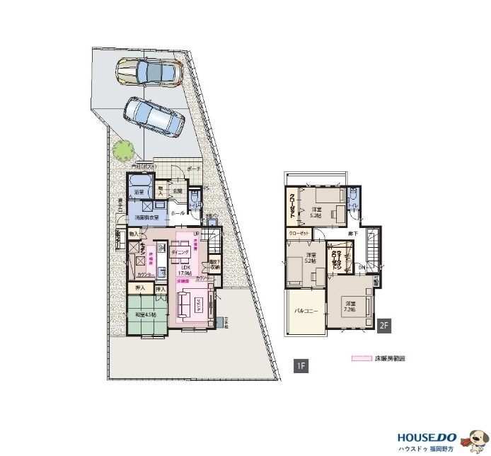 ヴァンベール野方ヒルズフォレスト7号棟の間取り