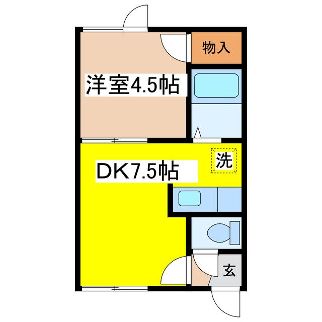 リバーサイド北都の間取り
